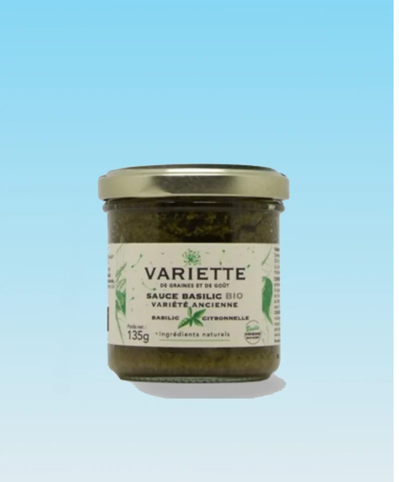 sauce basilic bio